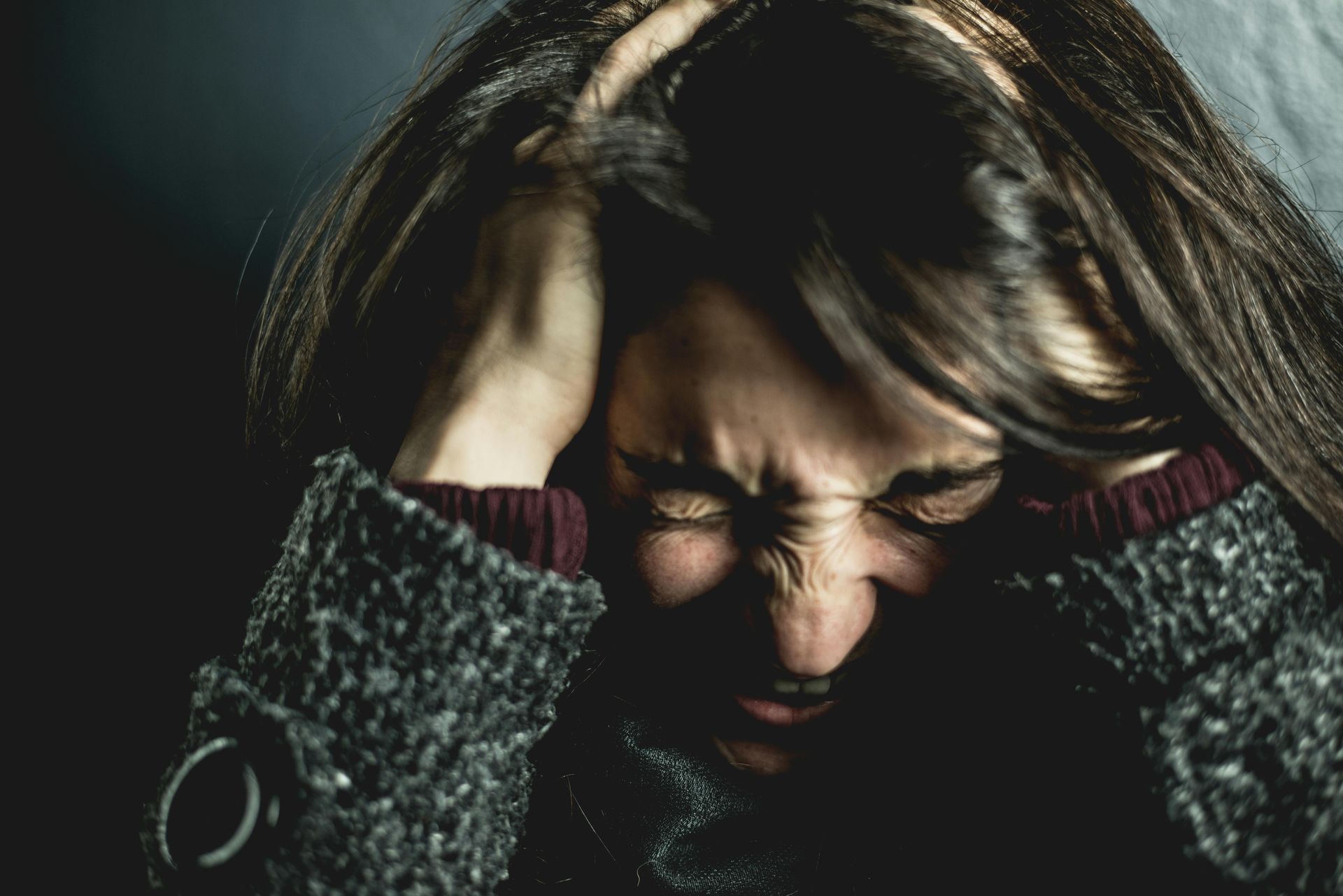 Person experiencing anxiety